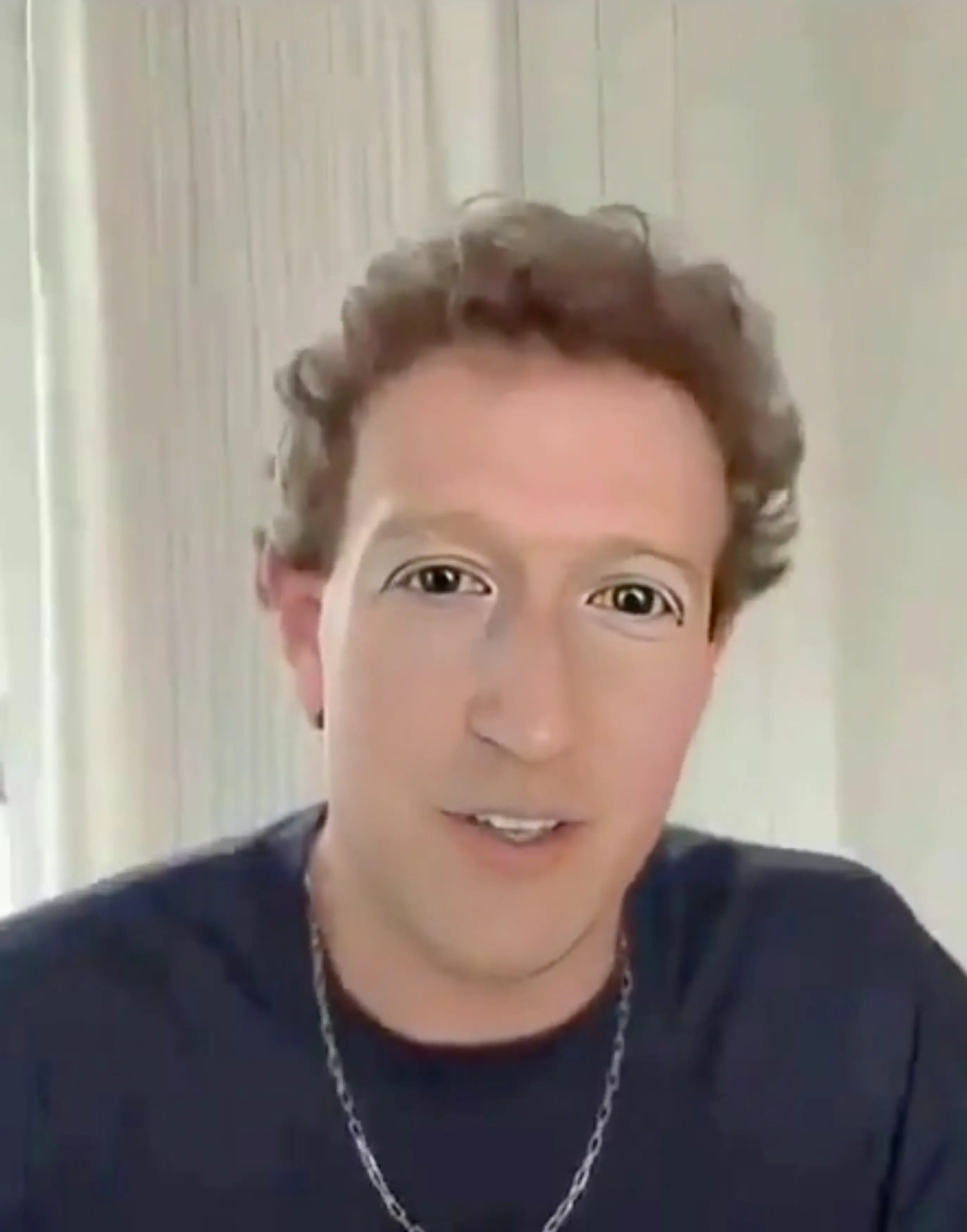 An AI of Mark Zuckerberg was also used to target Paul (Solent News)