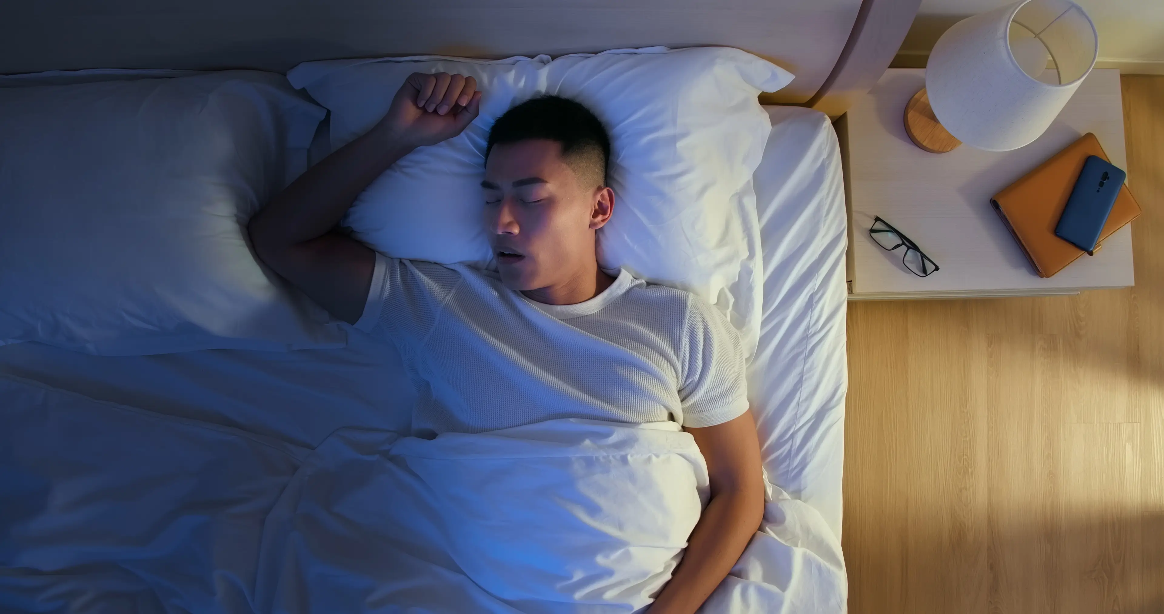 The video shows Justin giving a demo of how to drift off to sleep in two minutes (Getty Stock Image)