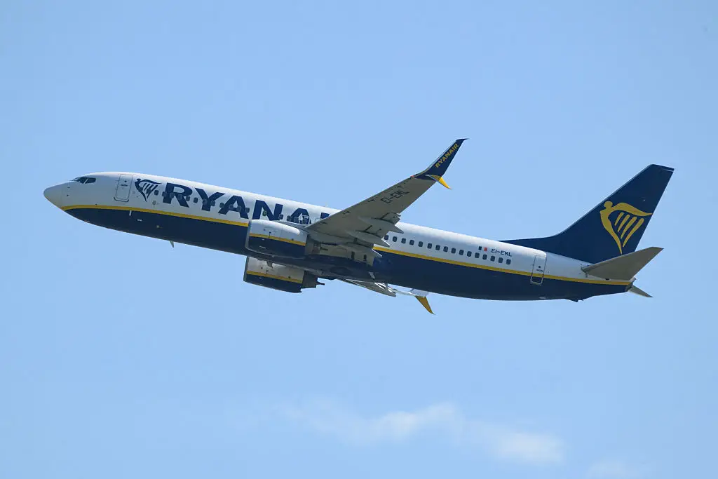 Ryanair said the queues were due to a lack of staff at the airport (Ed JONES / AFP via Getty Images)