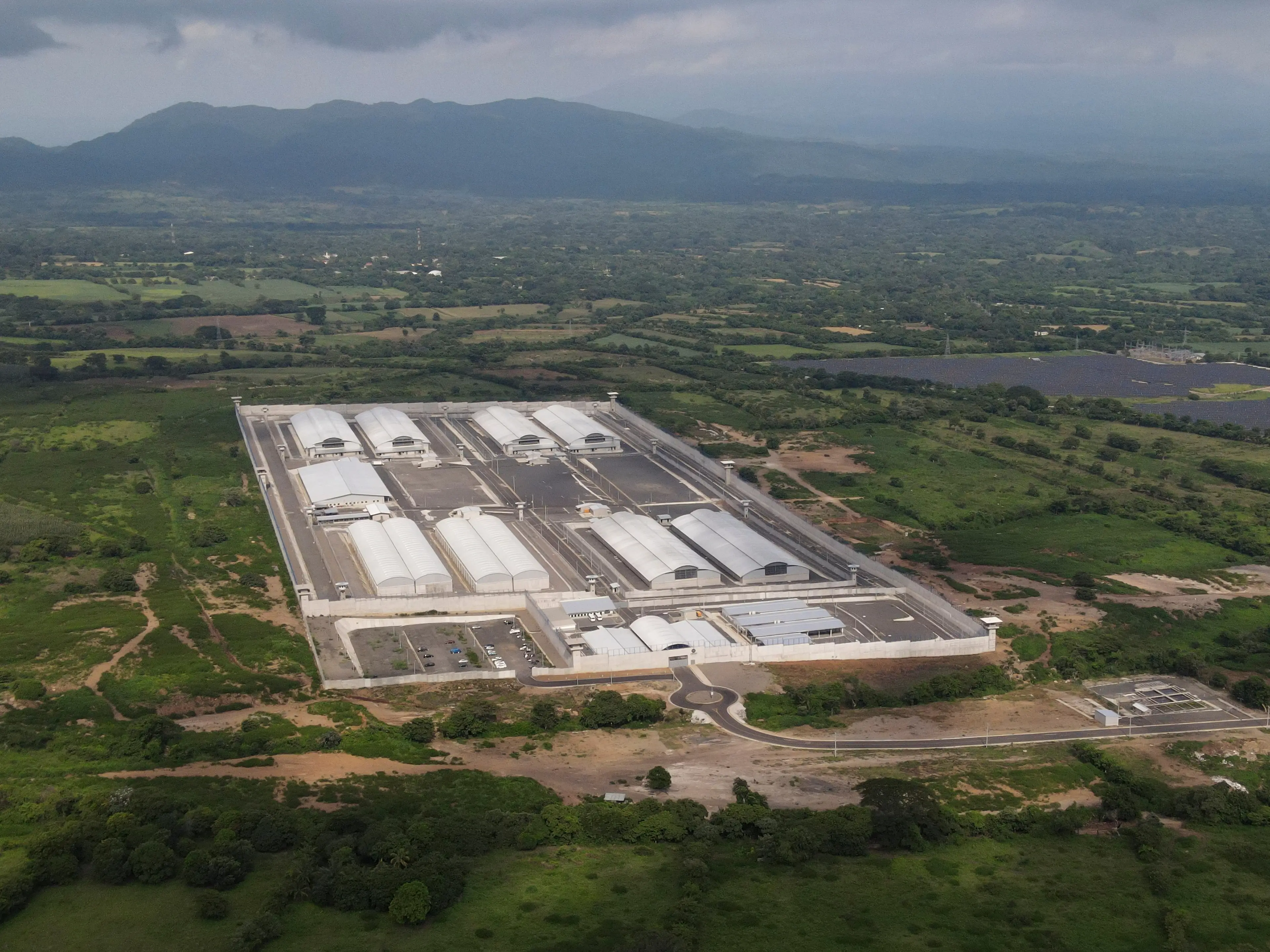 El Salvador's President, Nayib Bukele, reportedly plans to double the size of the mega-prison (Camilo Freedman/Bloomberg via Getty Images)
