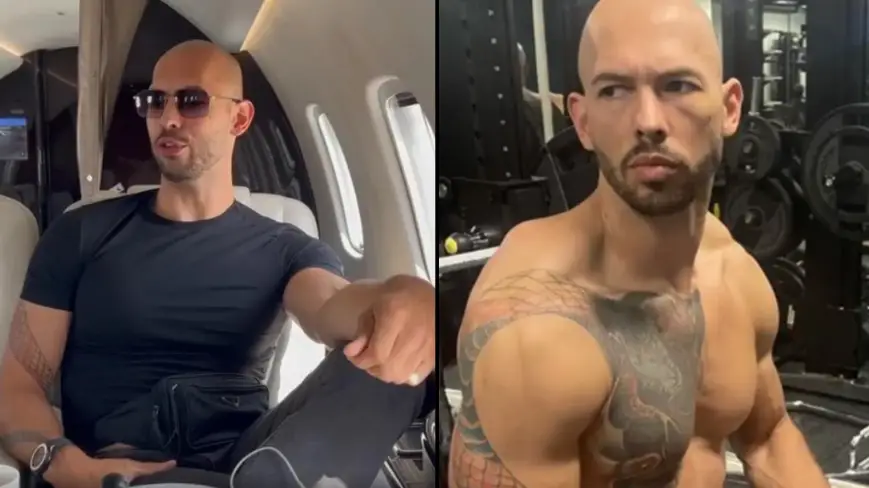 Andrew Tate says he was 'playing a comedic character' after being banned from social media