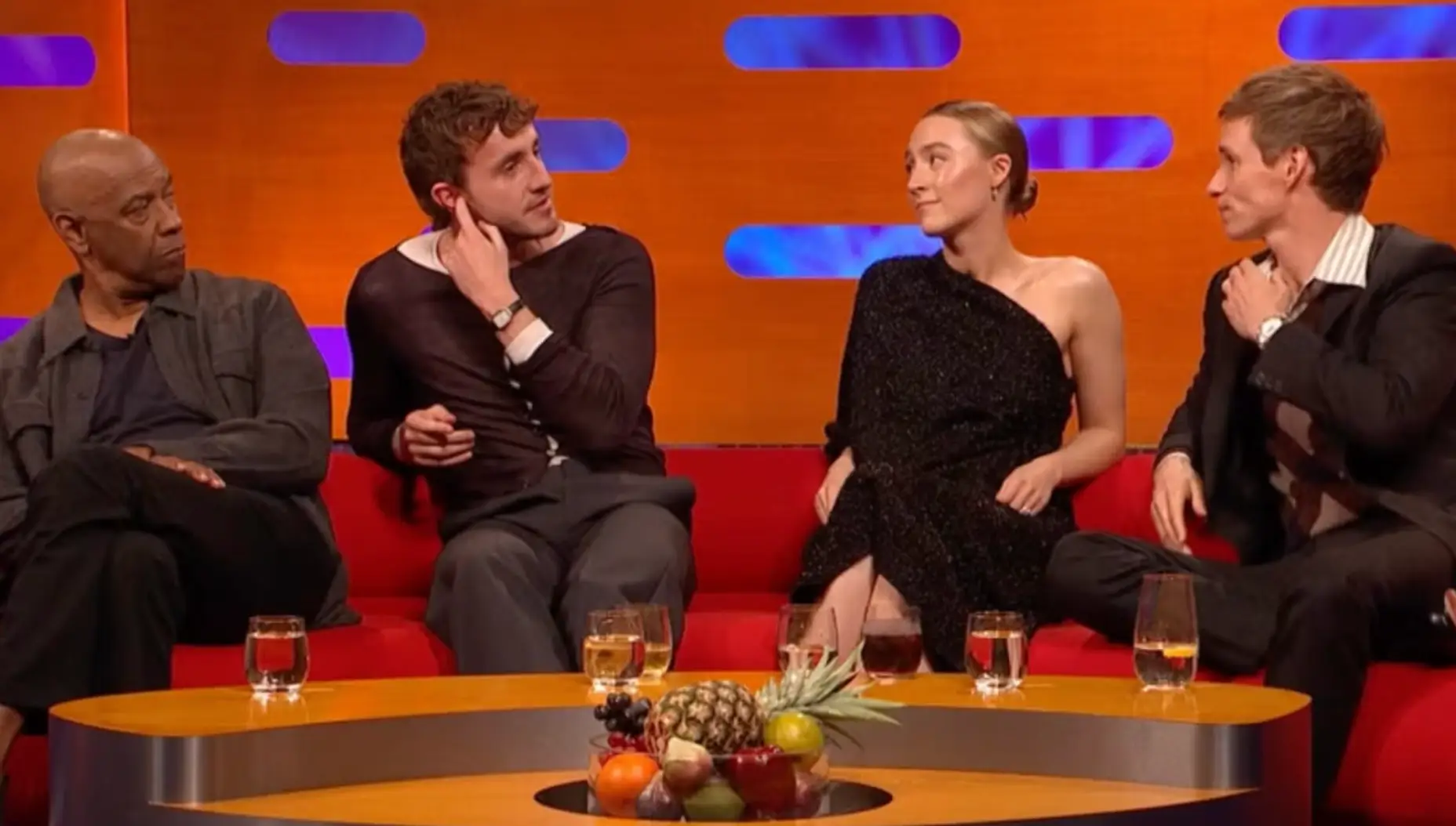 Saoirse Ronan silenced the men (BBC)
