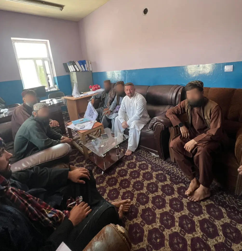 'Here’s a photo of Callum Abroad Detained by the Taliban.'