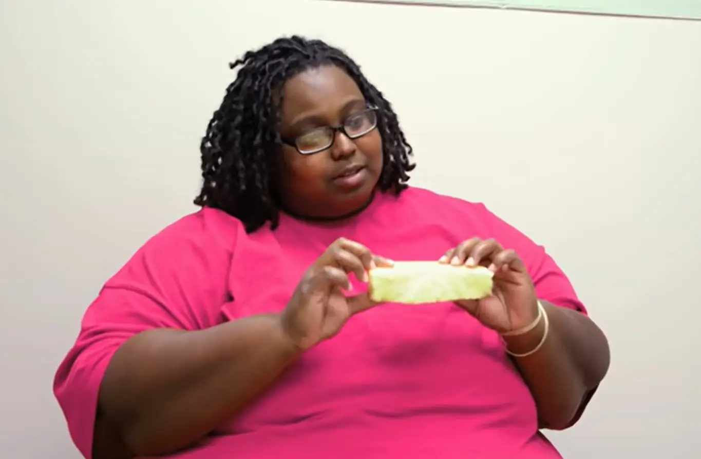 Jennifer revealed that she could eat about a square foot of mattress per day.