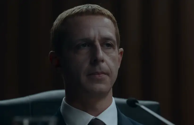 Jeremy Strong as Mark Zuckerberg in The Social Reckoning (Sony Pictures)