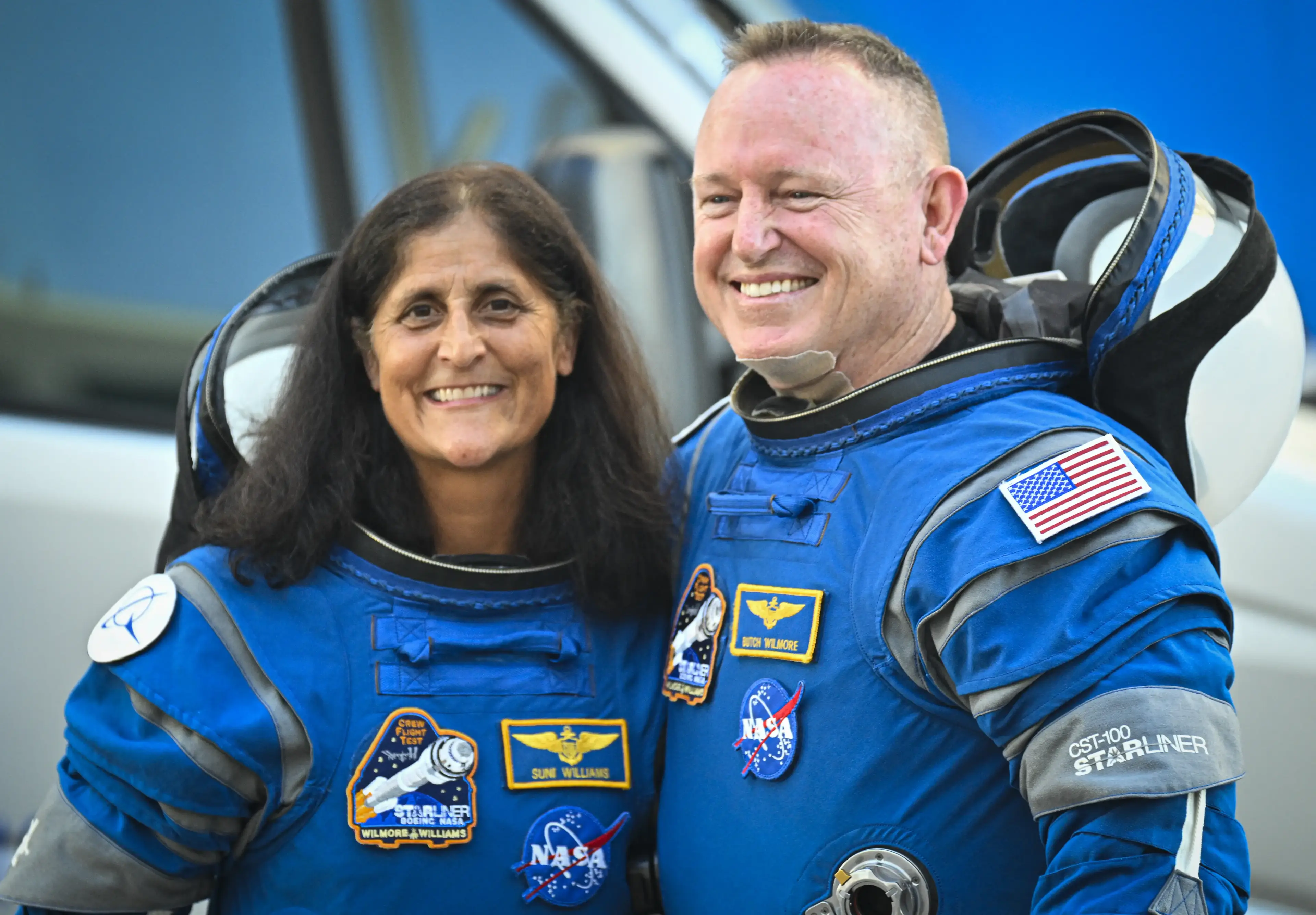 The pair of astronauts have been stuck in space since June. (MIGUEL J. RODRIGUEZ CARRILLO/AFP via Getty Images)