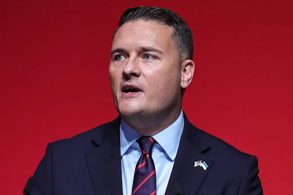 Wes Streeting wrote an article detailing the plan (Photo by Mark Cosgrove/News Images/NurPhoto via Getty Images)
