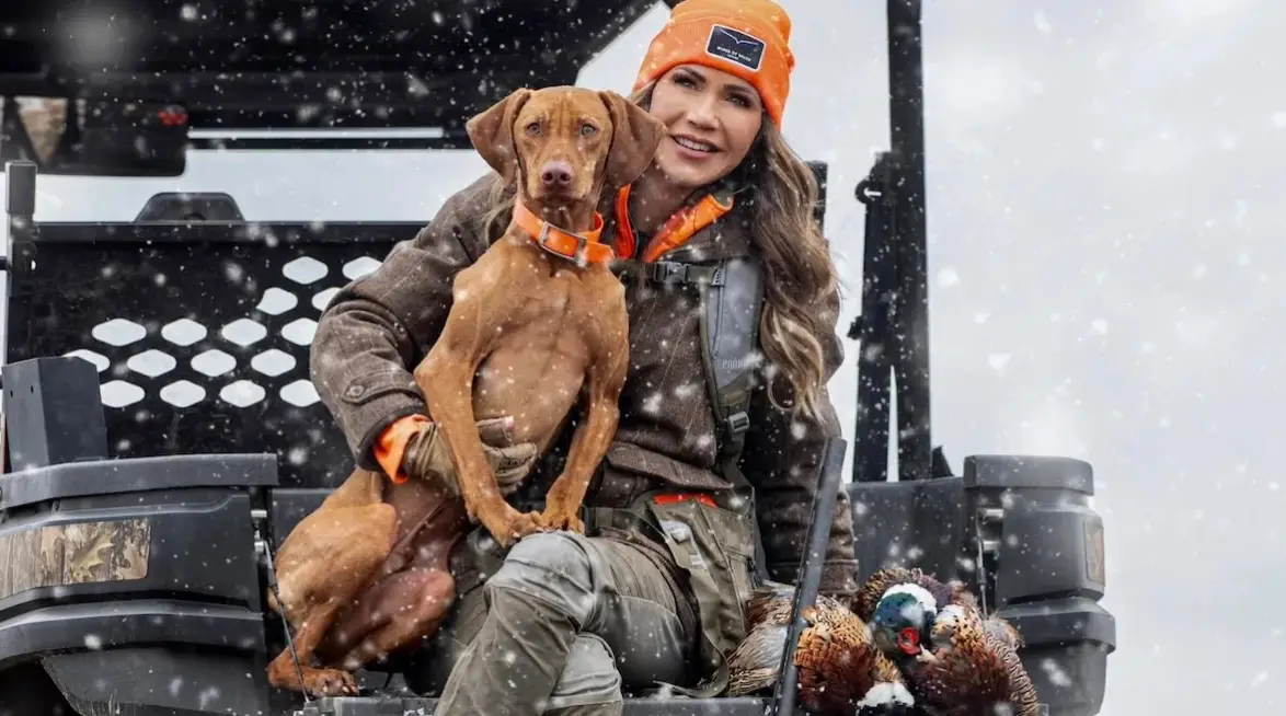 Noem shot her hunting dog for killing chickens (Instagram)