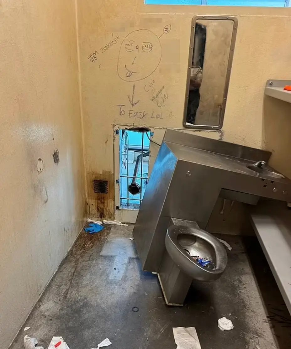 The message left by the inmates (Orleans Parish Sheriff's Office)