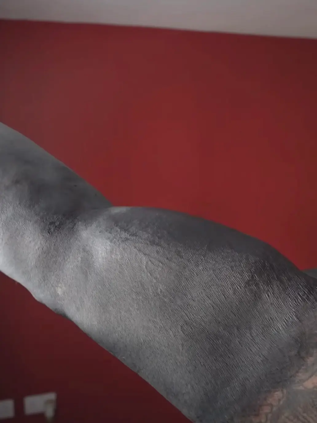 He showed his followers what his blackout tattoo looked like after 24 hours (Instagram/@ink.body1)