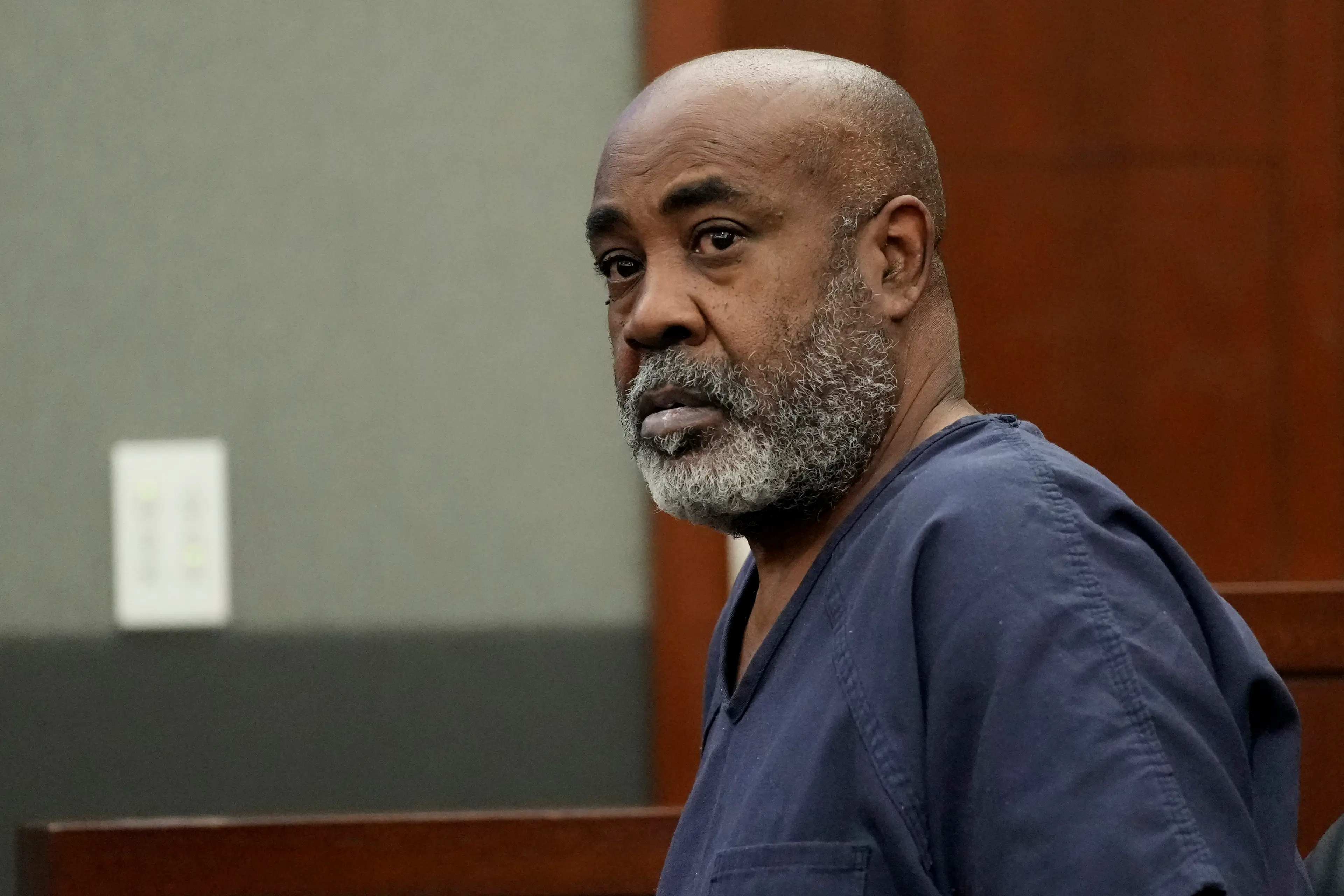 The jury heard of a recording of Duane ‘Keffe D’ Davis from a 2008 interview (JOHN LOCHER/POOL/AFP via Getty Images)