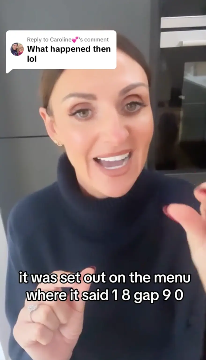 Lynsey said she thought the drink was less than £20.