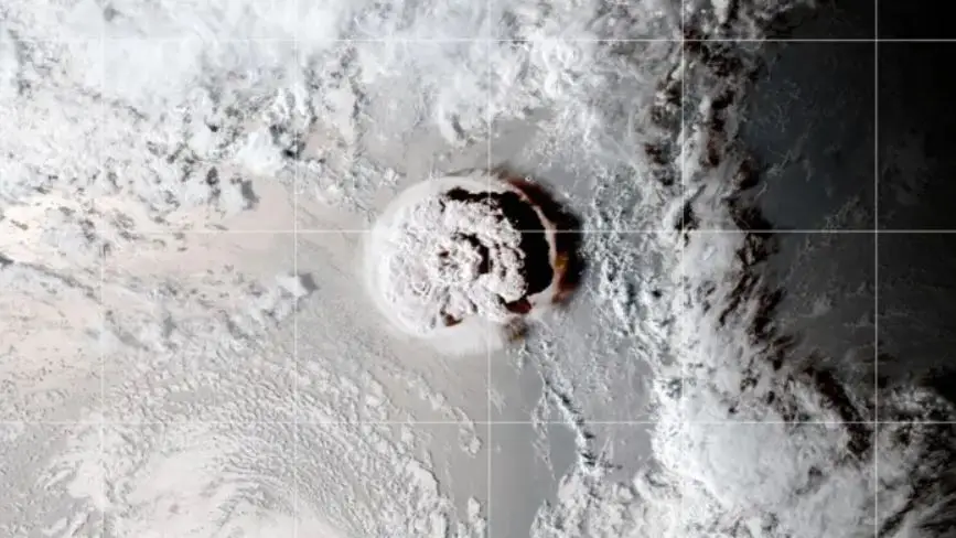 Residents were told to wear face masks to avoid breathing in volcanic ash, and to only drink bottled water.