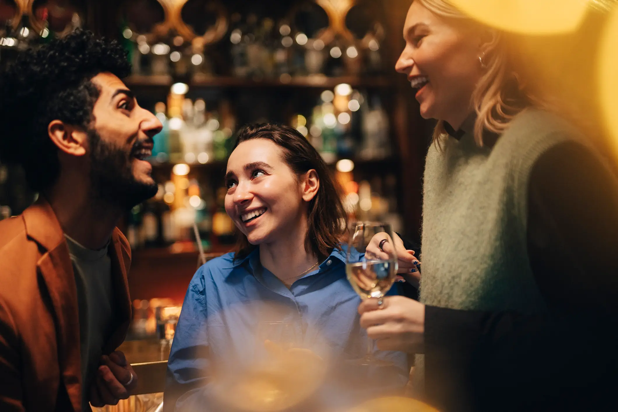 We all enjoy a drink at Christmas - but could you be at risk of falling to alcoholism? (Getty Stock Images)