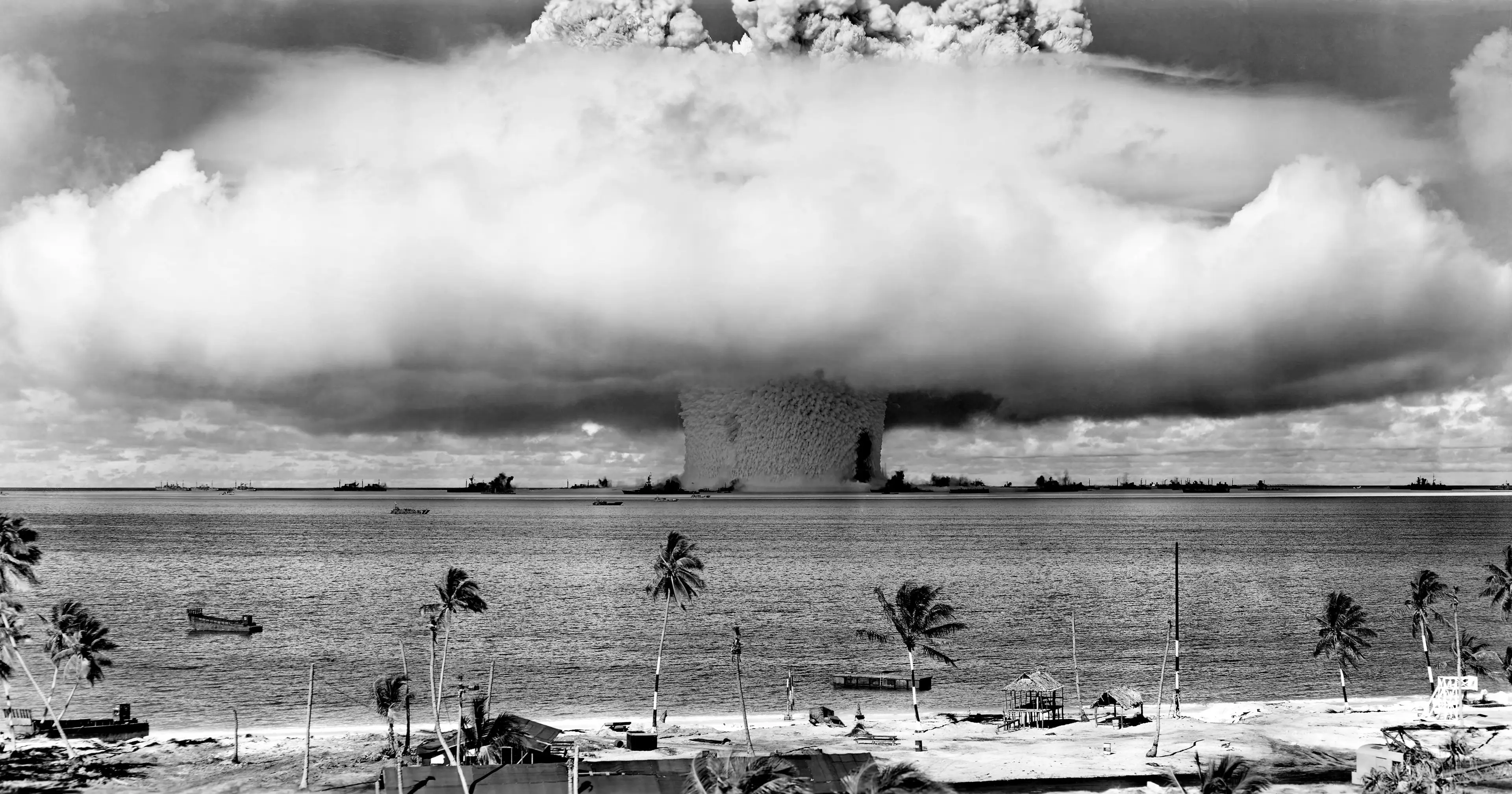 One of the nuclear bombs detonated at Bikini Atoll (History/Universal Images Group via Getty Images)