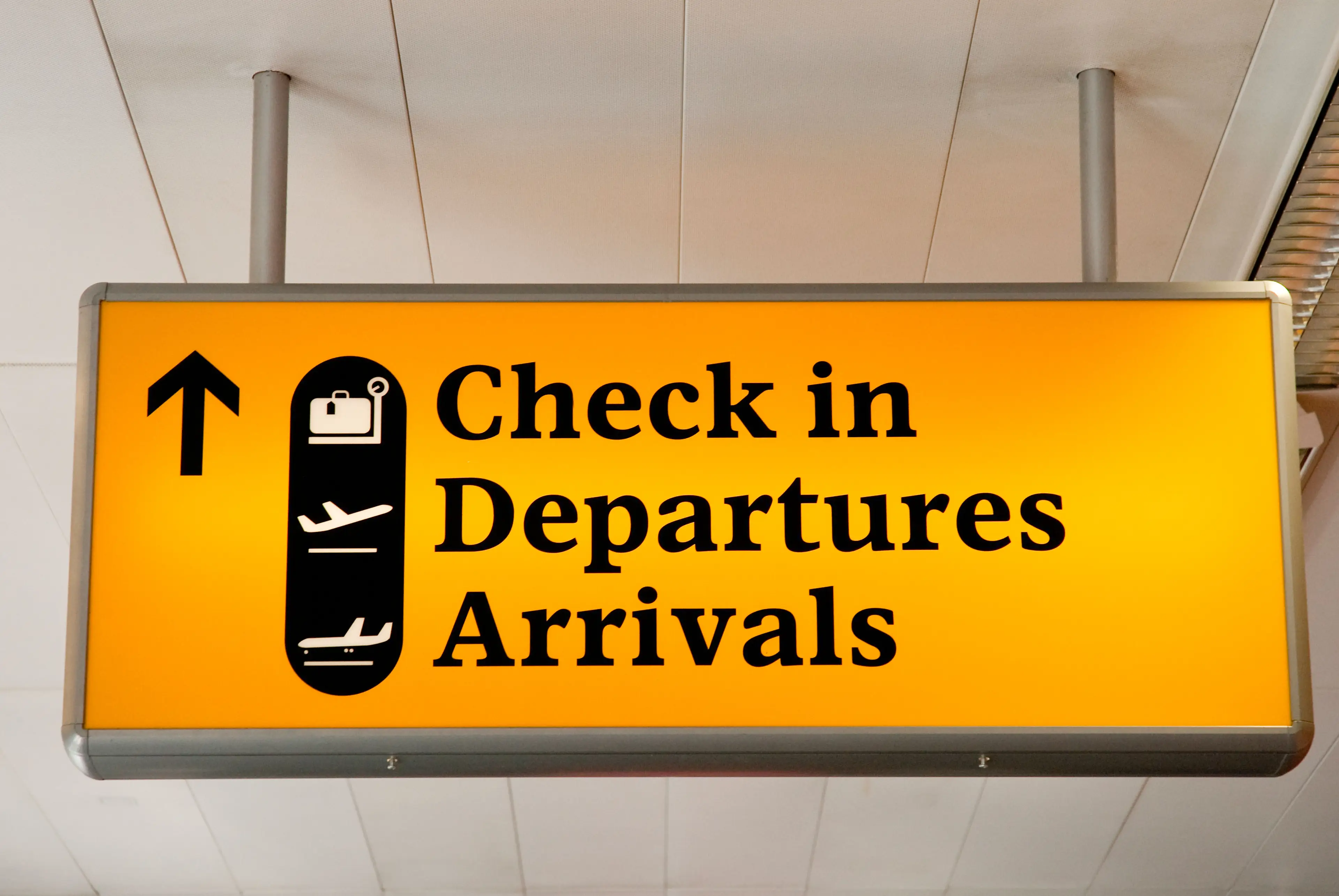 The baby was reportedly left at airport check-in.