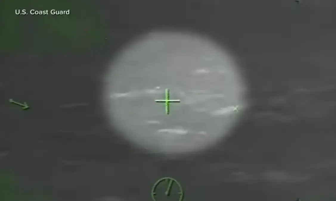 He was treading water for 20 hours. (US Coastguard/ ABC7)