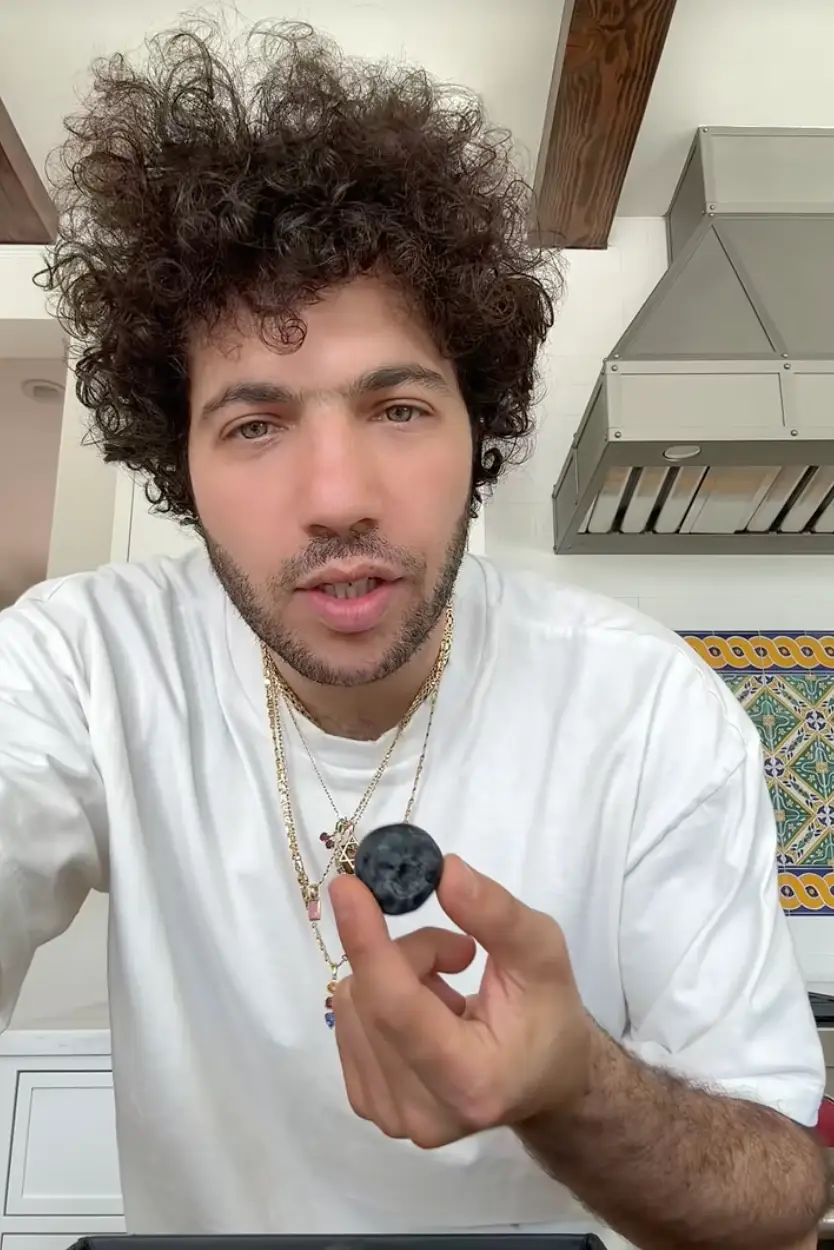 Blanco was certainly impressed by the blueberries (TikTok/@itsbennyblanco)