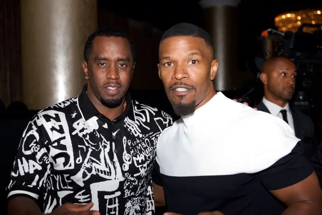 Diddy and Jamie Foxx together in 2017 (Earl Gibson III/Getty Images)