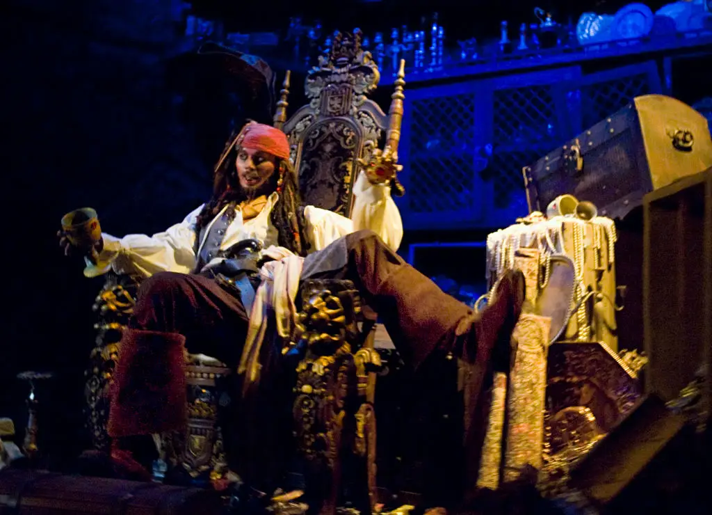 The immersive Pirates of the Caribbean ride appears to be one where obnoxious behaviour occurs (Joshua Sudock/Orange County Register via Getty Images) 