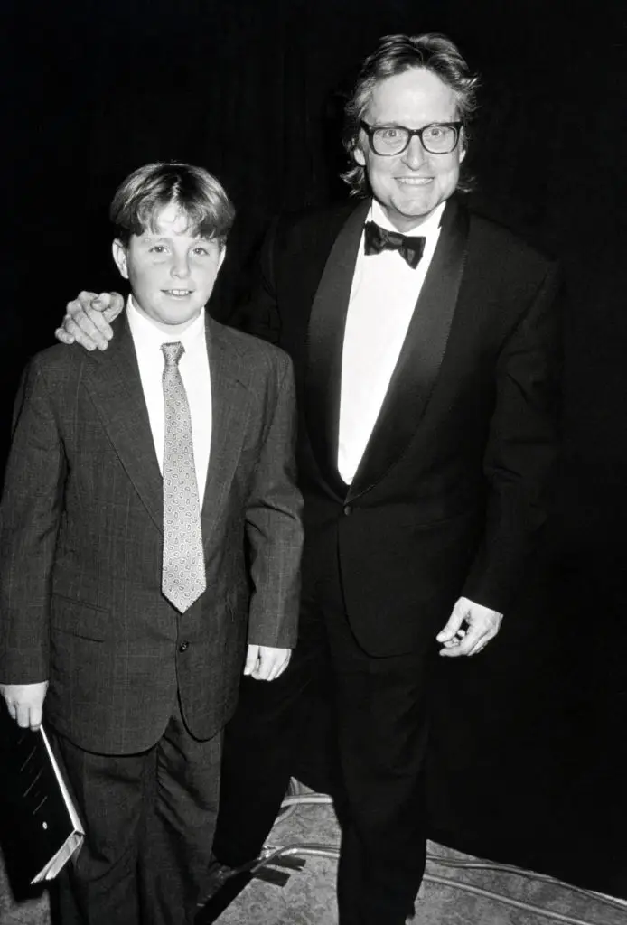 Douglas attended the afterparty with his 13-year-old son (Jim Smeal/Ron Galella Collection via Getty Images)