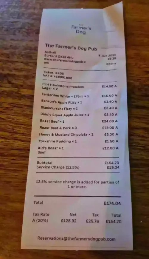 The person's receipt blew up online (Facebook)