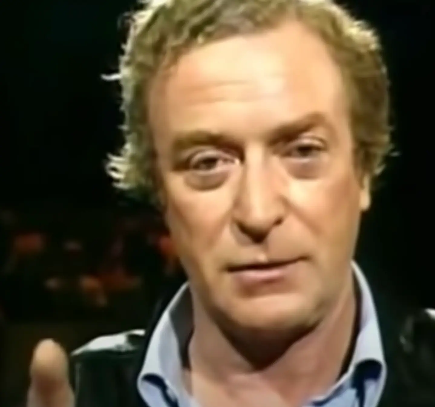 The acting legend shared his trick for giving a strong stare.