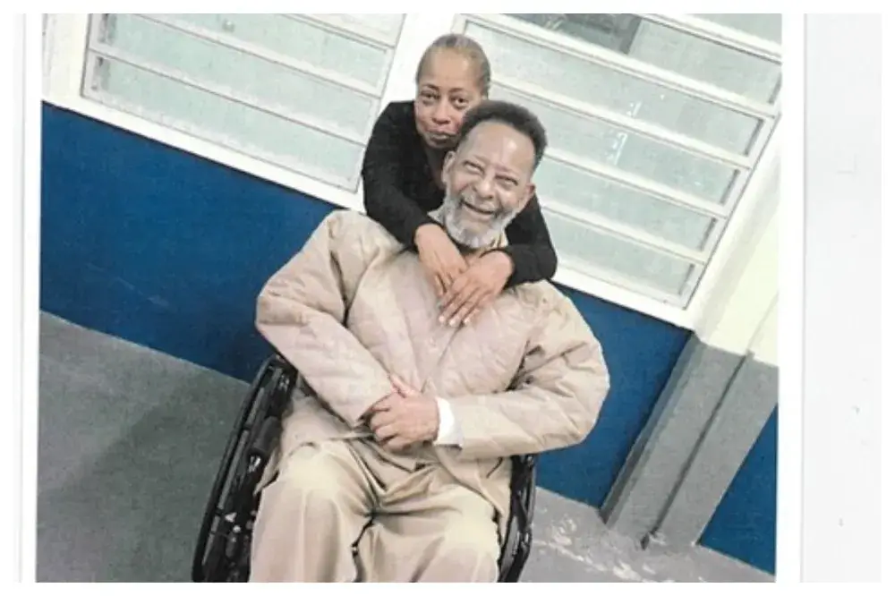 Burton with his daughter Carolyn Amanda Shavers in February 2026 (Handout)