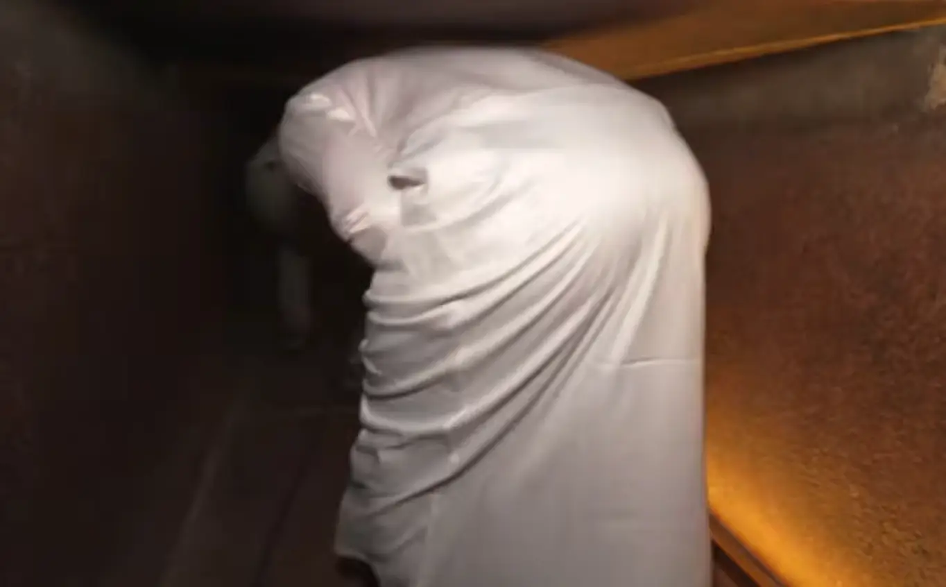 The tour included navigating tight spaces (YouTube/IShowSpeed)