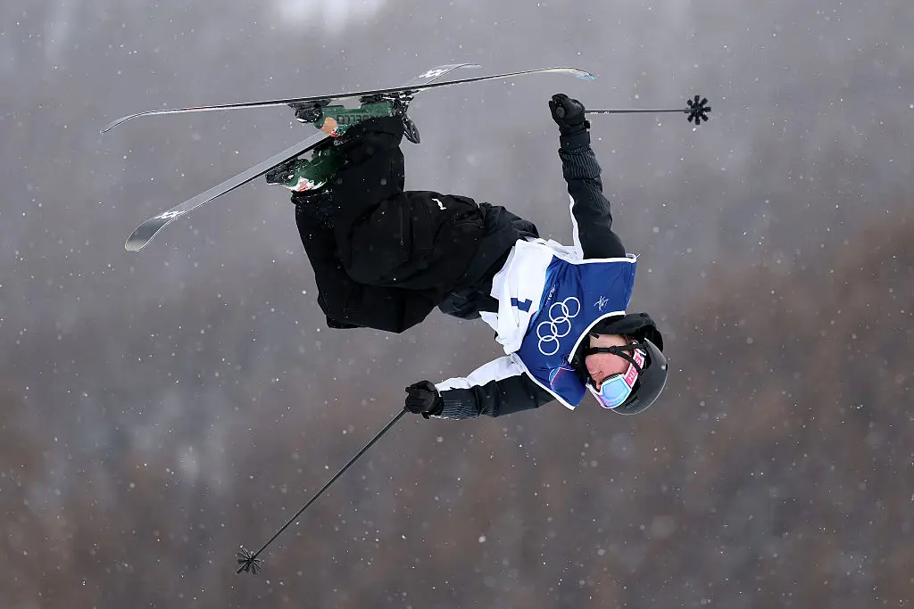 The New Zealand skier is a world champion, but he suffered a painful crash (Michael Reaves/Getty Images)