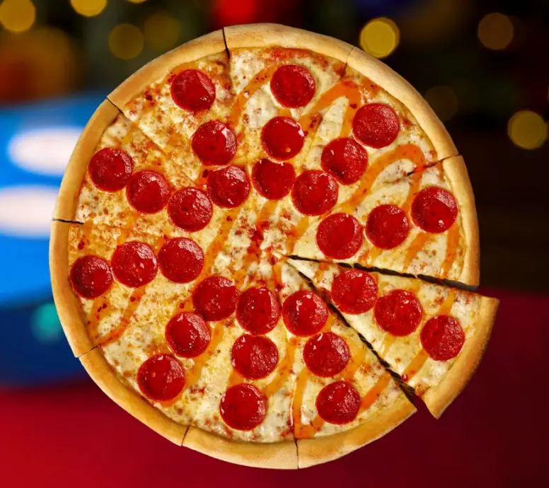 The Hot Honey Pepperoni pizza may not be festive, but it's back (Domino's)