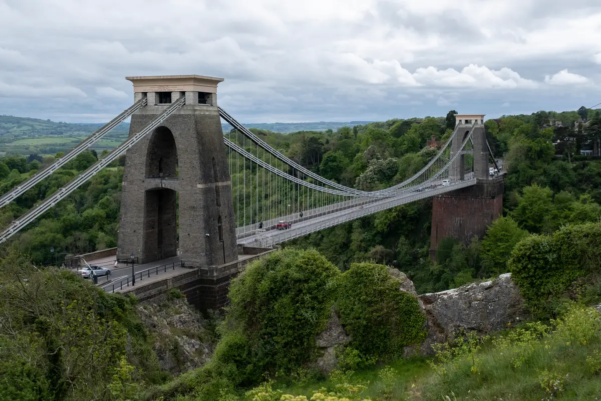 Two suitcases containing body parts were found in the area of the Clifton Suspension Bridge in Bristol. (Mike Kemp/In Pictures via Getty Images)