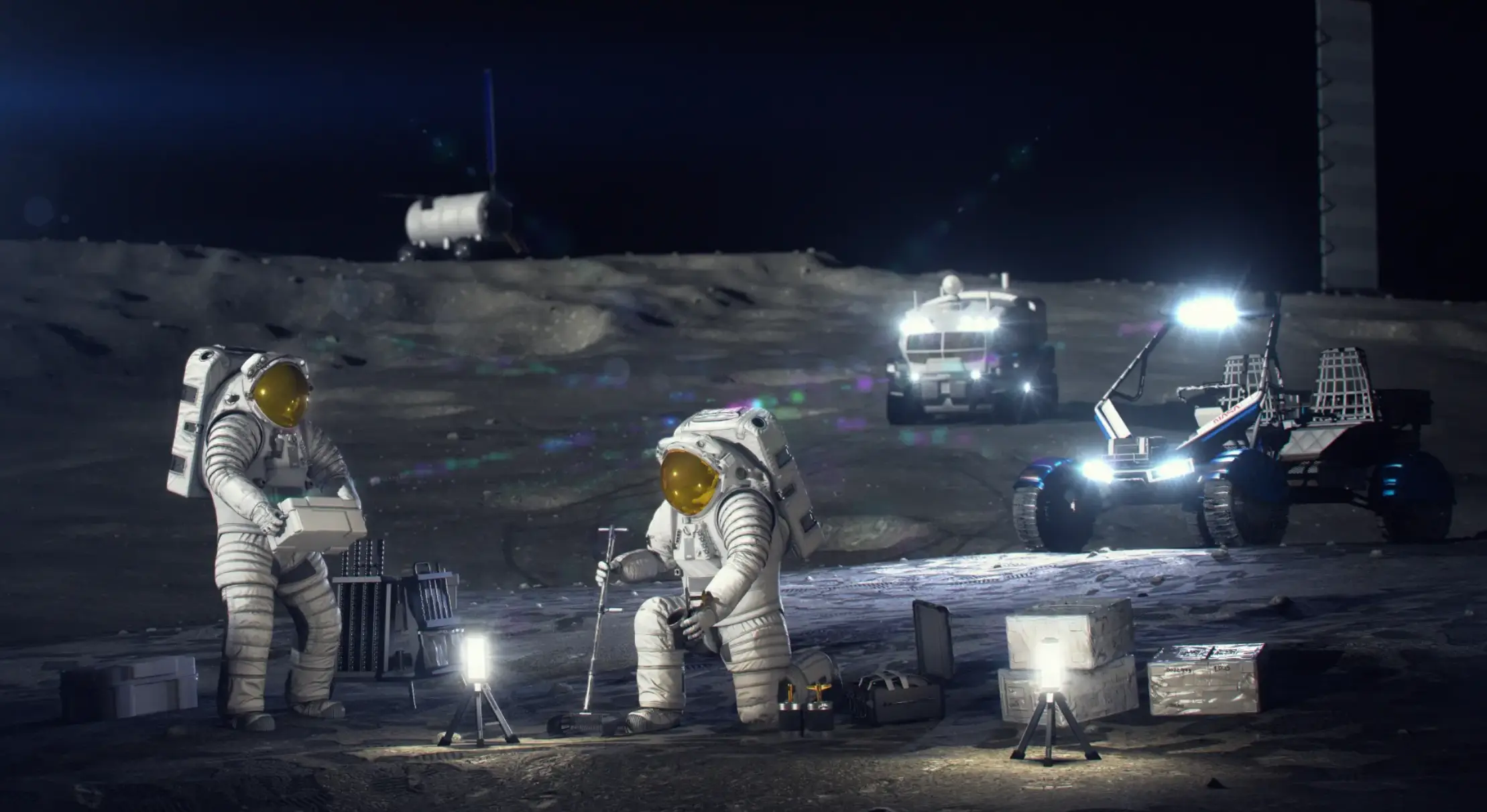 NASA has revealed its plans to build a permanent base on the Moon (NASA)