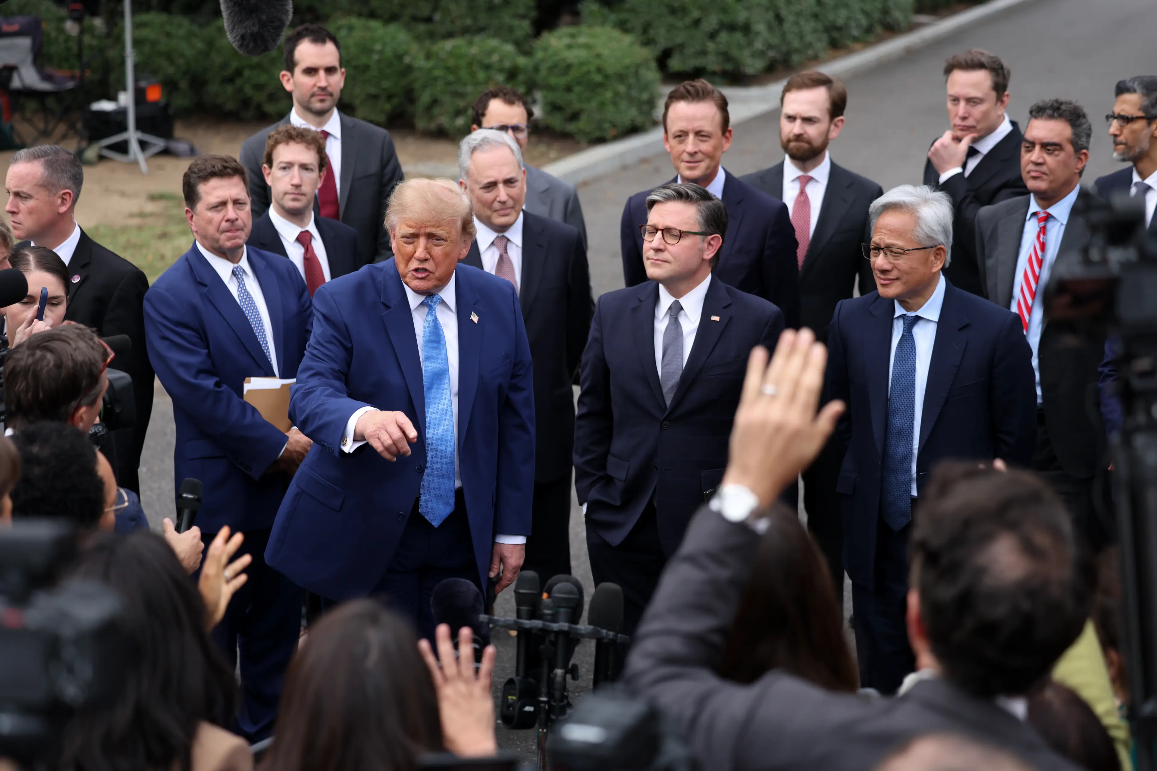 Trump met with some senior AI figures this week (Tierney L. Cross/The Washington Post/Bloomberg via Getty Images)