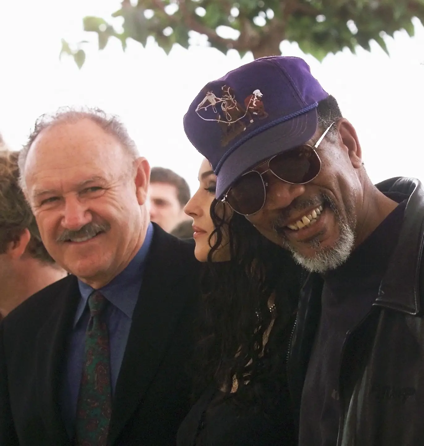 Hackman and Freeman in 2000. (PASCAL GUYOT/AFP via Getty Images)