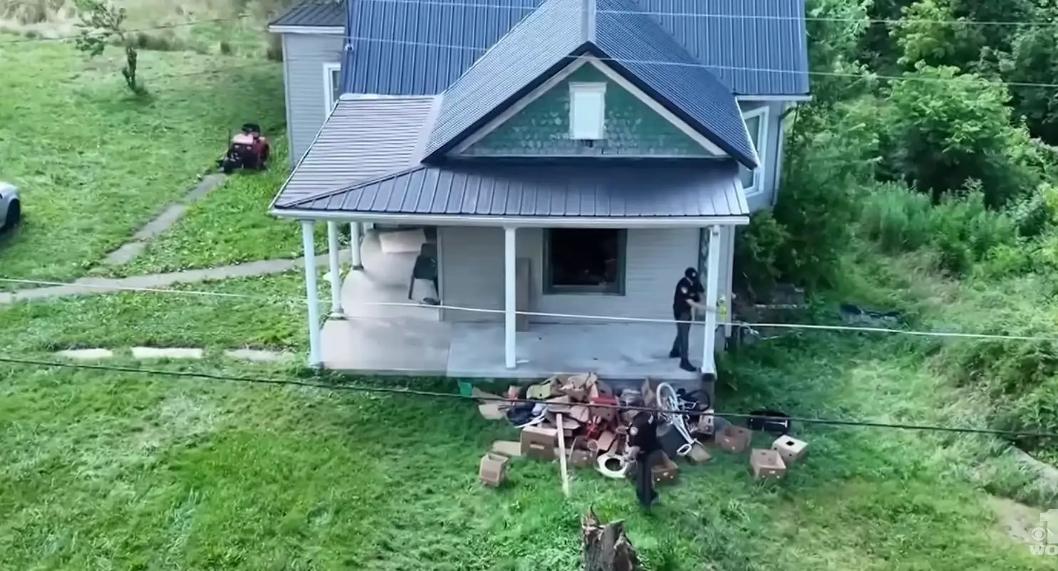 The 16 children were living in squalor and did not attend school, authorities said (YouTube/WOWK 13 News)