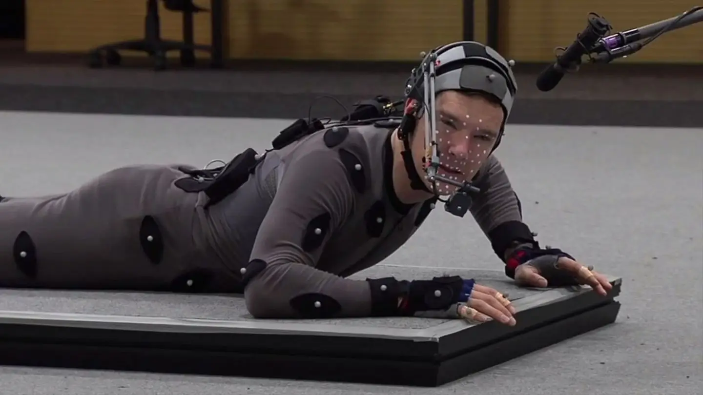 Benedict Cumberbatch in mo-cap.