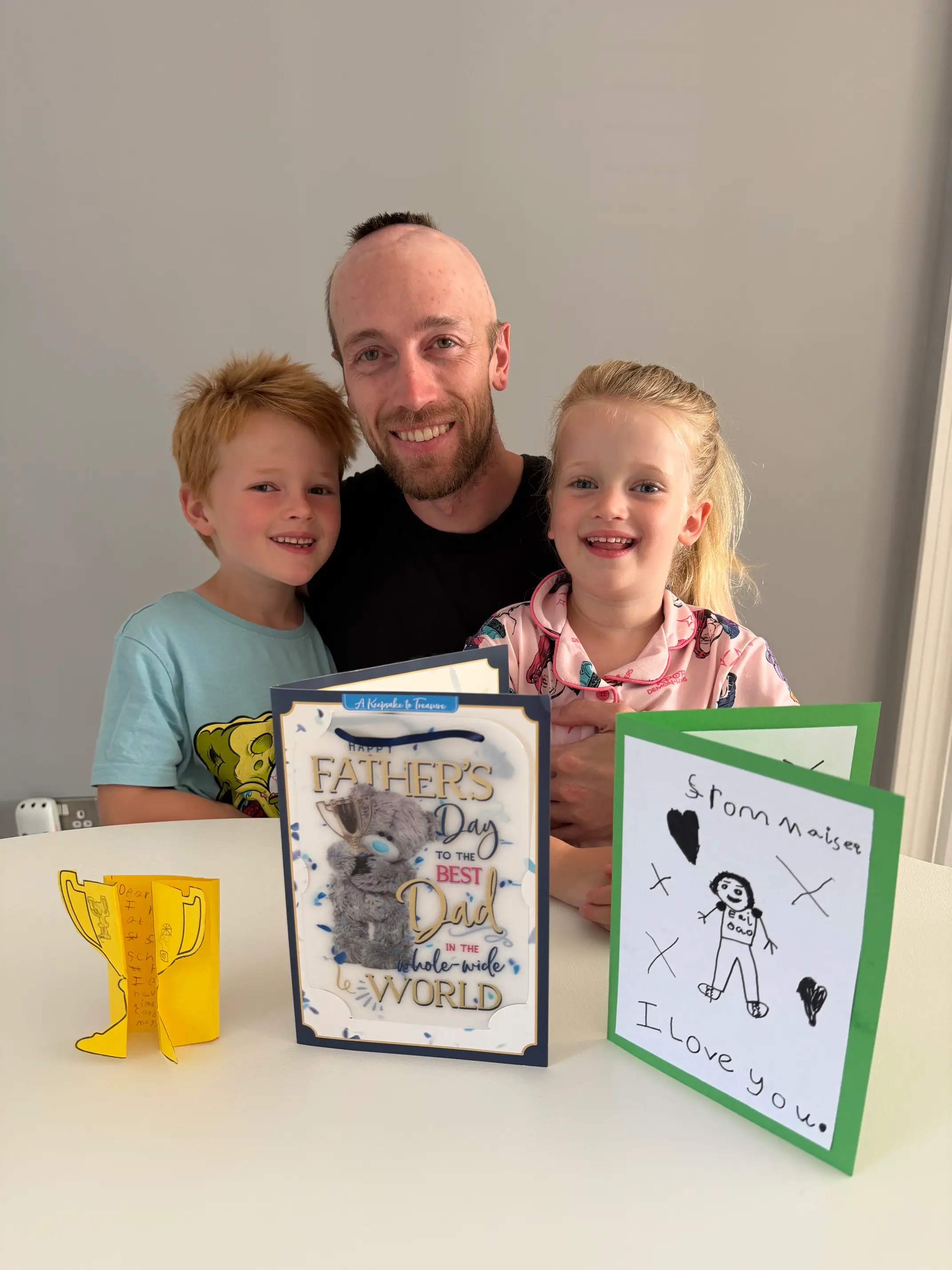 Matt with his young children (Supplied)