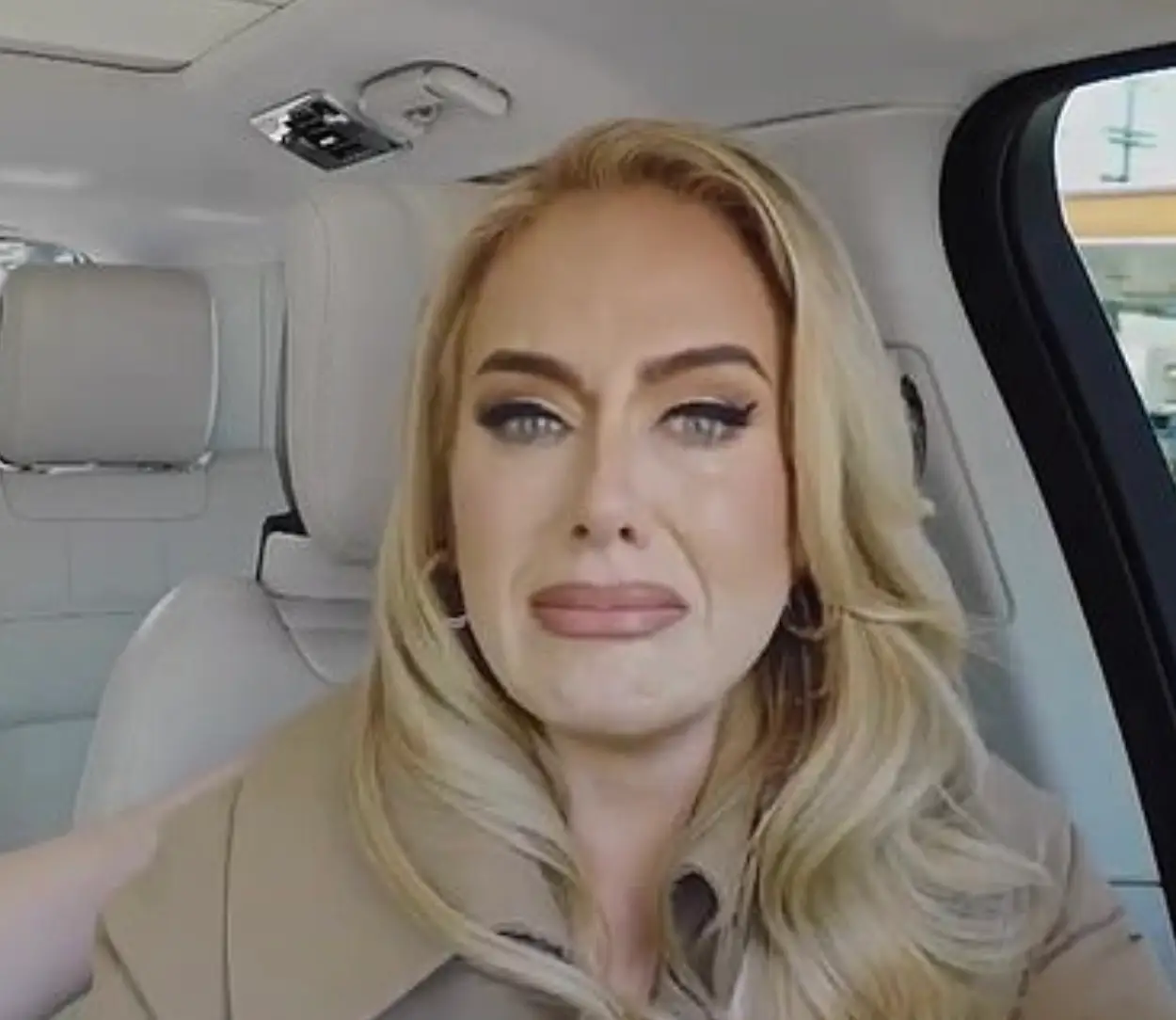 Adele got very emotional during the chat.