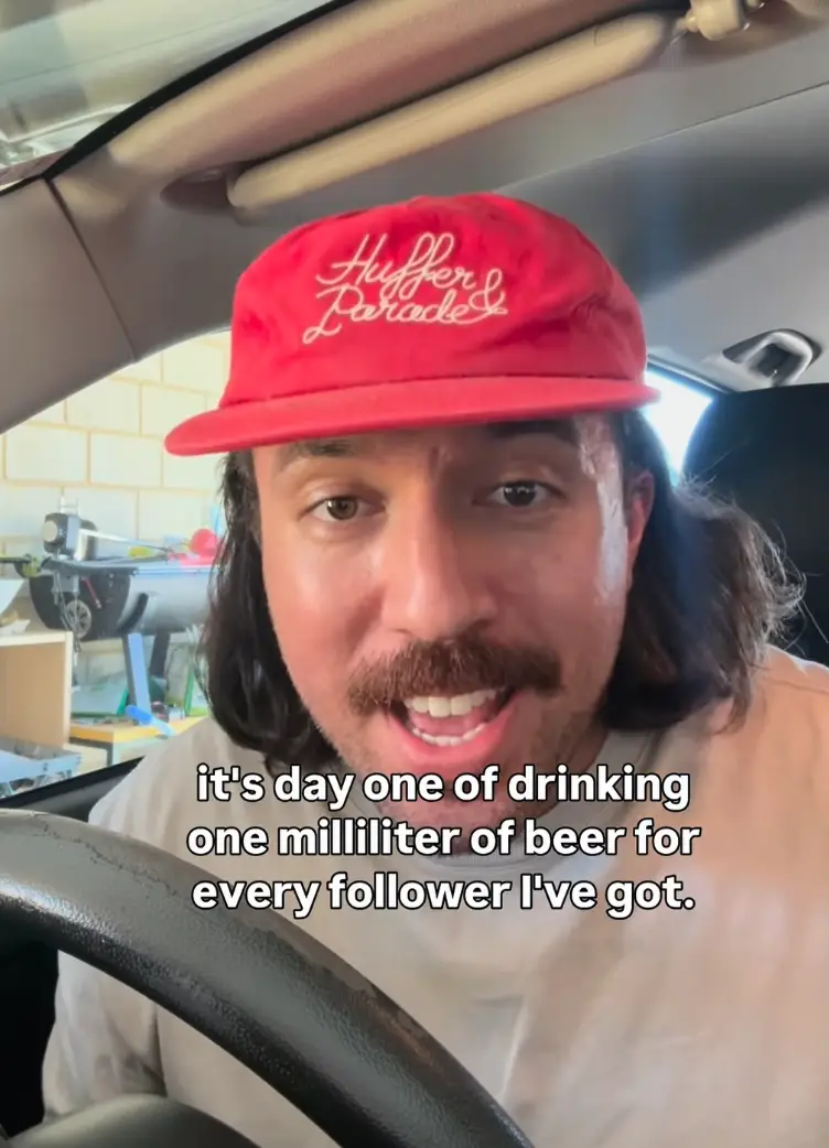 The drinking challenge is set to enter its fourth day, with people worried for the creator's health (Instagram/Joshsysgoods)