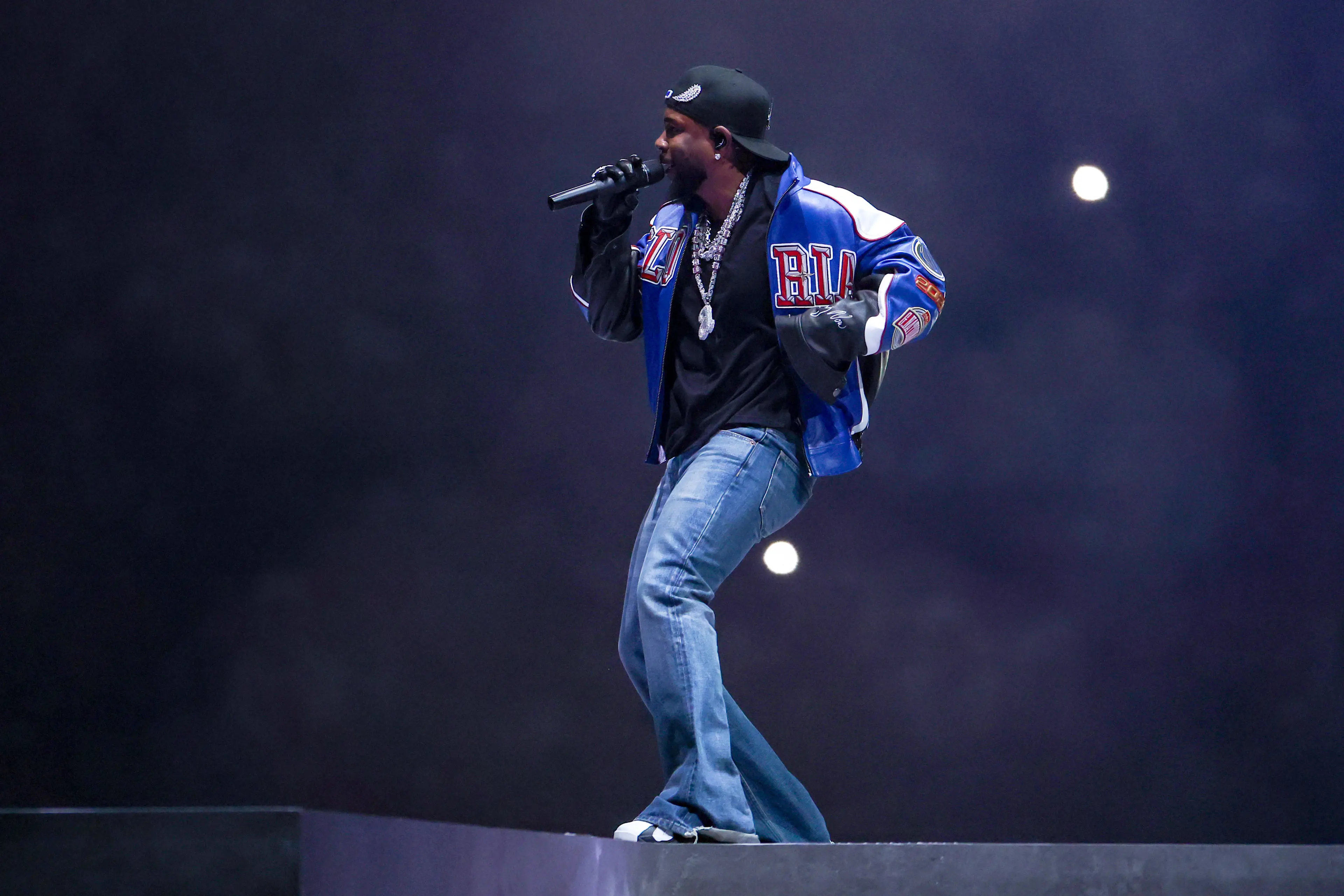 Kendrick Lamar introduced a surprise guest during his halftime show performance (Jamie Squire/Getty Images)
