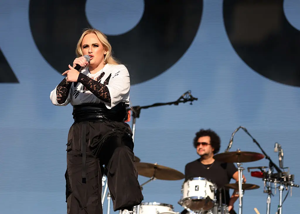 Rebel Wilson on stage at Reading Festival (Simone Joyner/Getty Images)