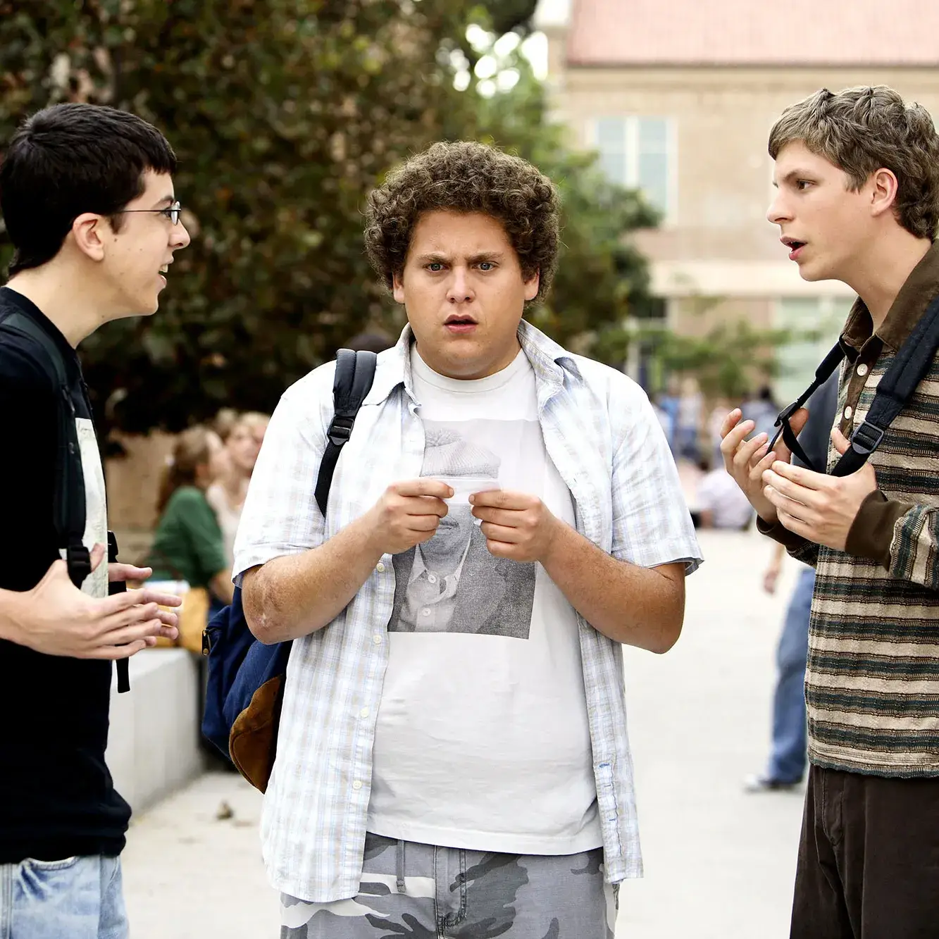 Jonah Hill has said he'd come back for a Superbad sequel, if they were all 80 (Sony)