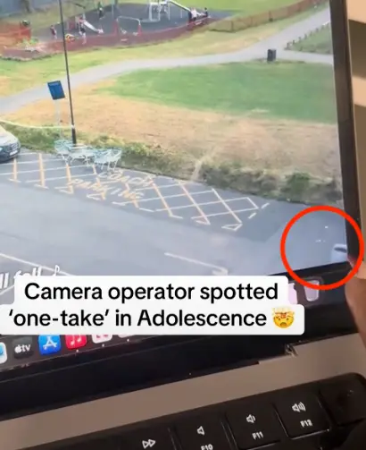 You can see the camera operator's van arrive at the car park if you watch the episode closely (TikTok/@itsjustttjoy)