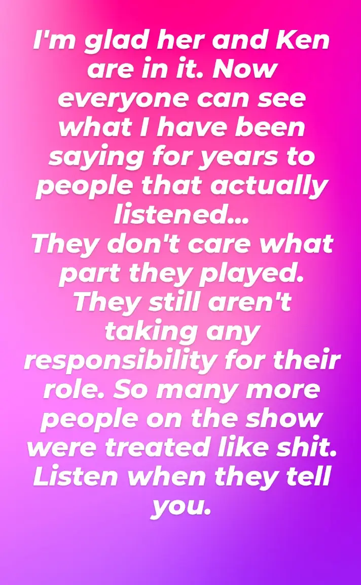 Shandi posted to her Instagram story to slam the pair (Instagram)