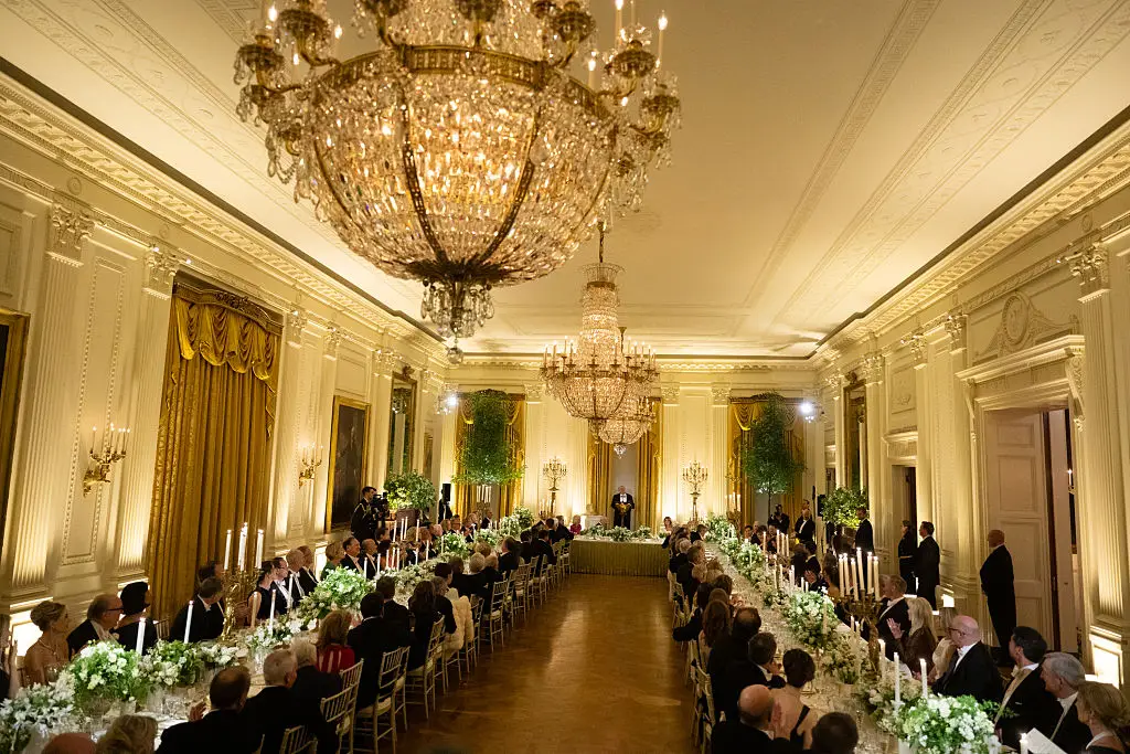 The state dinner menu was chosen by Melania Trump (Samir Hussein/WireImage)