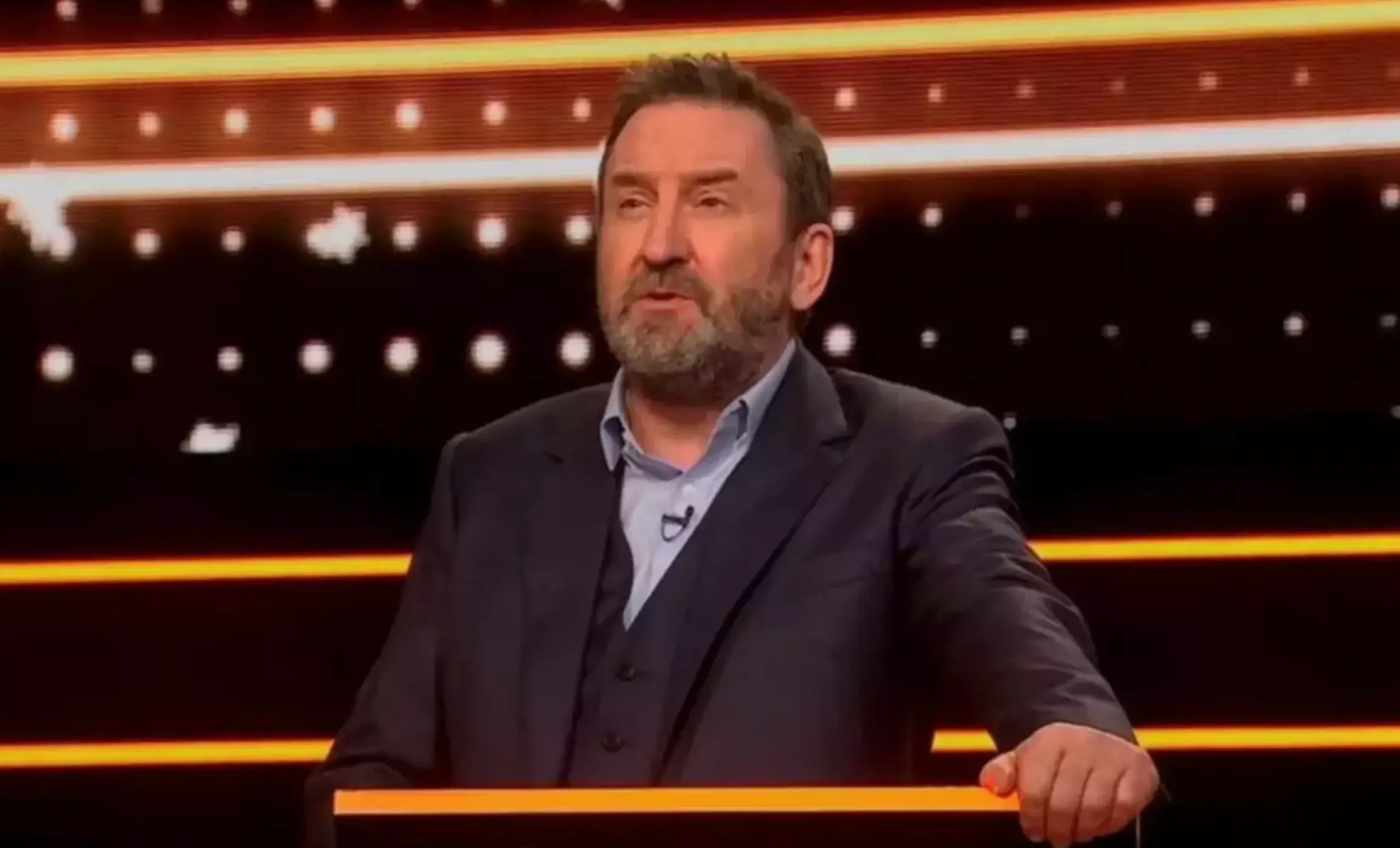The TV host was shocked at first, but hit his comedic stride soon after (ITV)