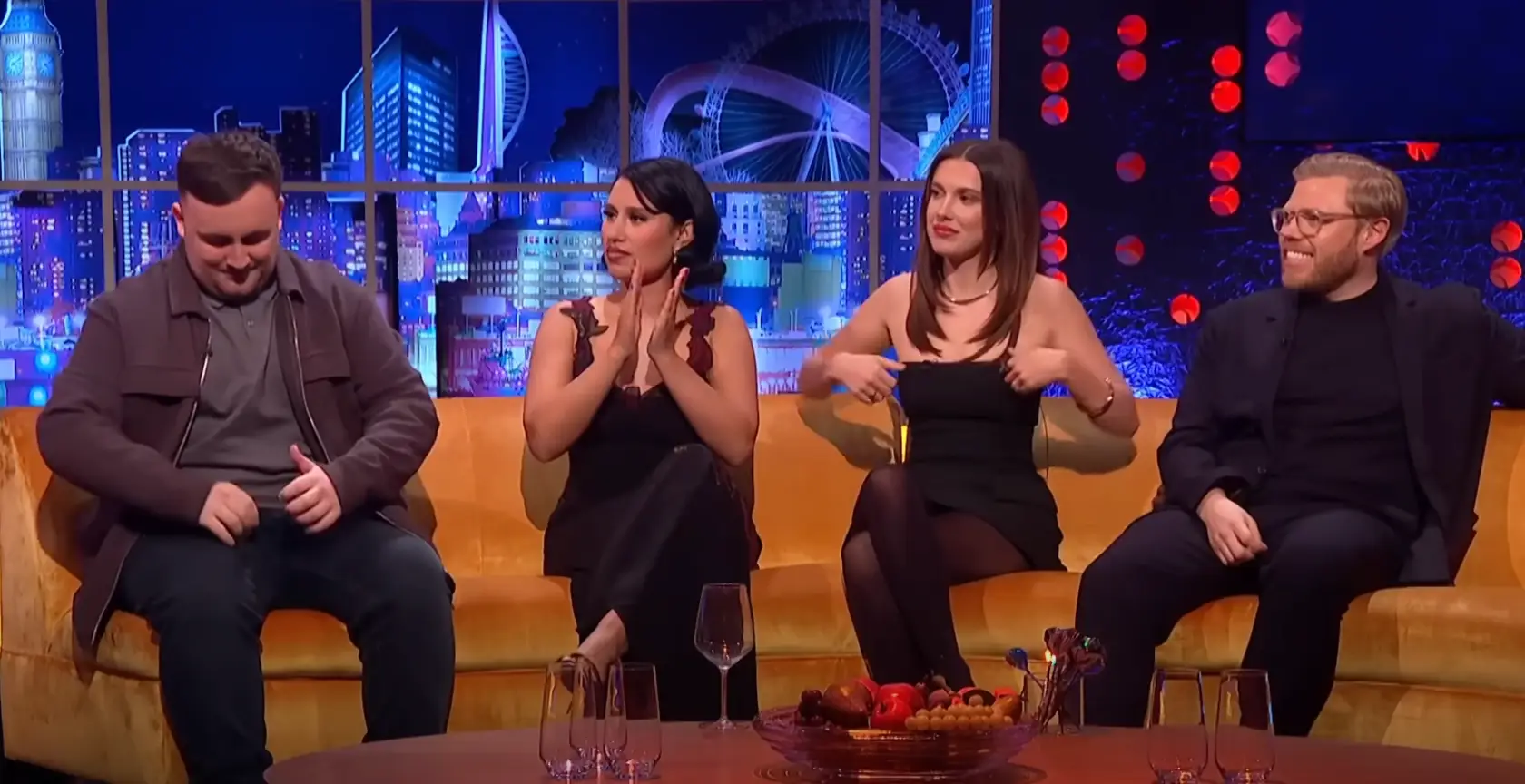 Luke Littler, Rob Beckett, Millie Bobby Brown and Raye were on last night's Jonathan Ross Show.