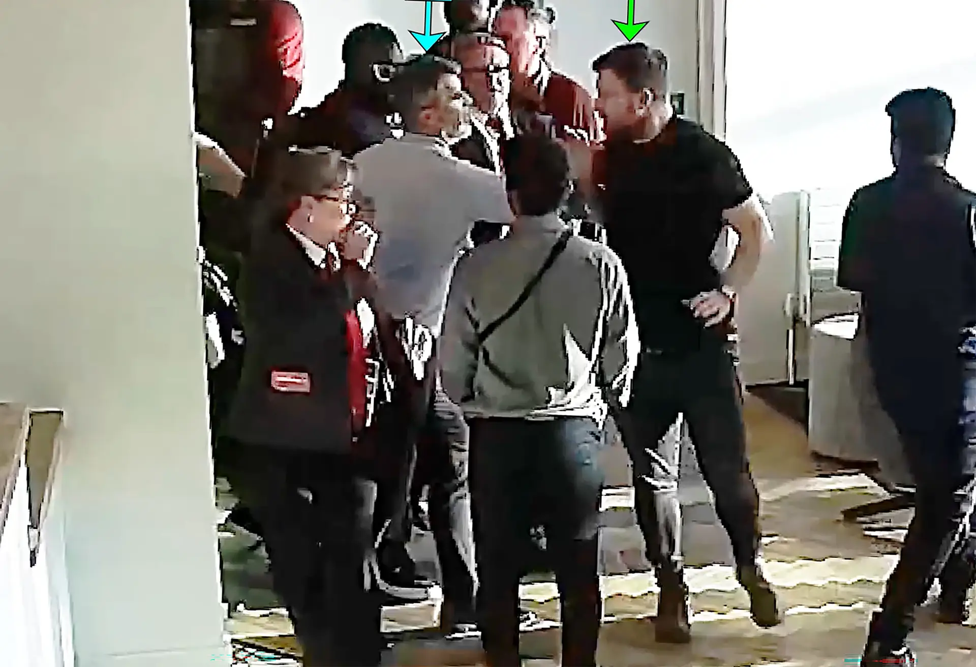 Roy Keane has been accused of elbowing an Arsenal fan in the face (PA)