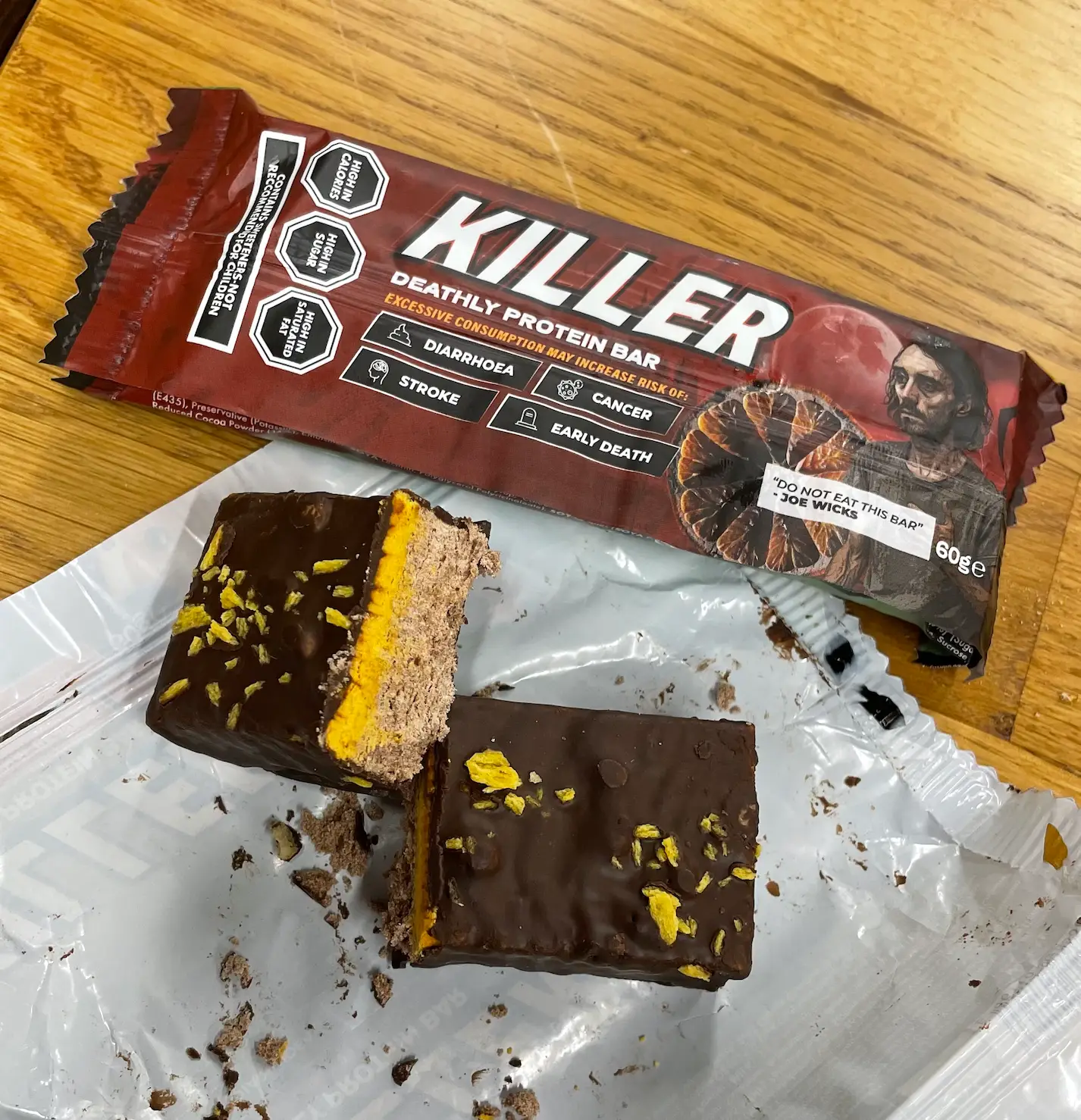 I can't say I'll be eating this again, but more out of fear than the taste.